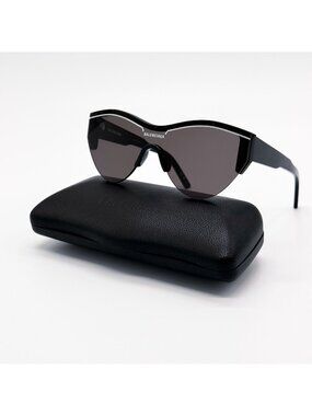 NEW BALENCIAGA BB0004S 001 SUNGLASSES BLACK WOMEN EYEWEAR BALENCIAGA